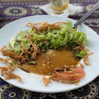 Salad that was too salty so could not finish it    at Phong Nha Vegan in Phong Nha