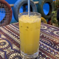 Pineapple and passionfruit refresher  at Phong Nha Vegan in Phong Nha