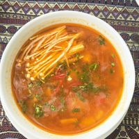 Tomato soup at Phong Nha Vegan in Phong Nha