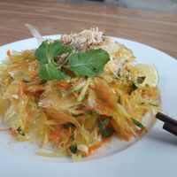 Rice paper salad at Phong Nha Vegan in Phong Nha