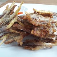 Banana flower tempurah at Phong Nha Vegan in Phong Nha