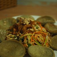 mixed salad at Phong Nha Vegan in Phong Nha