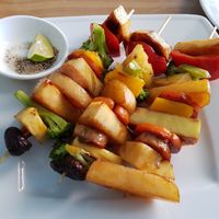 Grilled vegetables at Phong Nha Vegan in Phong Nha