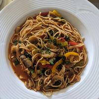 Veggies pasta at Toscana Mia in Bucerias