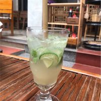 Fresh lemon and lime juice with soda water  at Bamboo Chopsticks in Phong Nha