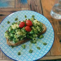 Green breaky at Cafe 435 in Pascoe Vale