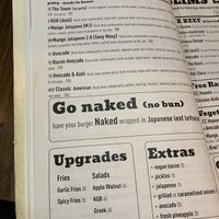 Vegan and veggie specials  at KGB Kiwi Gourmet Burger  in Taipei