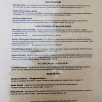 menu aug 2021 at Milwaukee Cafe in Biarritz