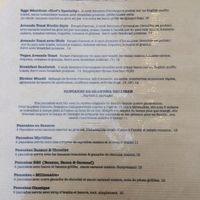 menu aug 2021 at Milwaukee Cafe in Biarritz