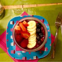 Acai bol at Milwaukee Cafe in Biarritz