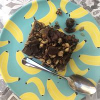 Banana chocolate pie at Milwaukee Cafe in Biarritz