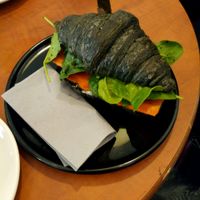 Black Croissant with "salmon" at A&J Bakery in Utrecht