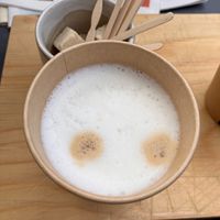 Vegan cappuccino   at De Bionier in West-terschelling