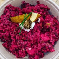 Rode bieten risotto at De Bionier in West-terschelling