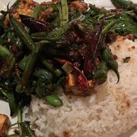 Kung Pao tofu sans peanuts (sharing with someone that doesn’t like them)  at Big Bowl in Roseville