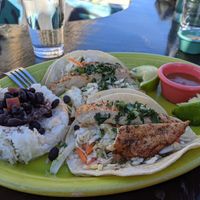 Veg Chicken Taco at Hula's Island Grill in Santa Cruz