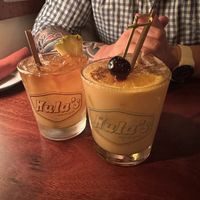 Mai Tai and a Painkiller. Both were excellent!  at Hula's Island Grill in Santa Cruz