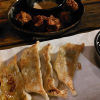 Gyoza and jackfruit karaage at Sanju Ramen in Utrecht
