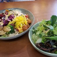 The large (left)  & small power bowls - Very good. at Aroha in Wellington
