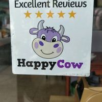 happy cow sticker awarded at Wu You You Su Dou Fang in Fuzhou