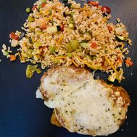 Milanesa de soja a la napolitana at Raices in Granada