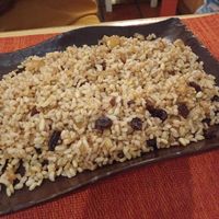 Arroz integral con pasas at Raices in Granada