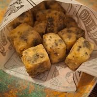 No cazón en adobo at Raices in Granada