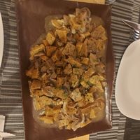 Seitan al ajillo con setas at Raices in Granada