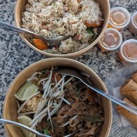 Fried rice and noodles at Sukhothai in Toronto