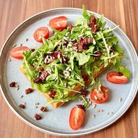 Avocado waffle  at Cafe Waffle in Prague
