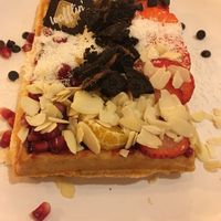 Waffle at Cafe Waffle in Prague