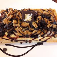 Vegan waffles! at Cafe Waffle in Prague