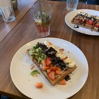 Sweet Waffles at Cafe Waffle in Prague