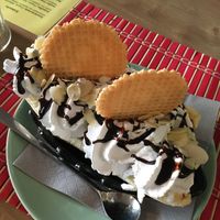 Banana split  at Lieblingsplatz  in Blaibach