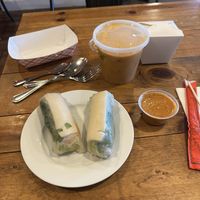 Fresh roll tofu w curry pumpkin   at Thai Bay in Lincoln City