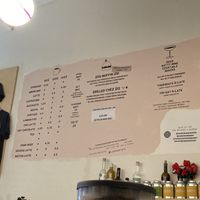 menu as of late august 2025  at Old Crow Coffee Co. & Moodswing Coffee in New Westminster