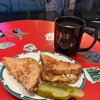 Grilled chez
Oat latte (oat milk is free of charge😍) at Old Crow Coffee Co. & Moodswing Coffee in New Westminster