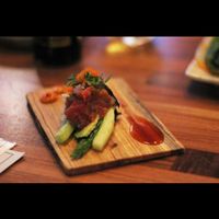 Veggie sushi hand roll  at Anju Above in Bloomington