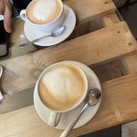 Soy cappuccinos  at Dulces Dreams in Malaga