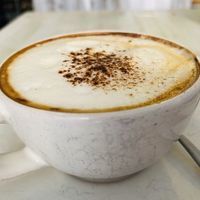 Cappuccino at Dulces Dreams in Malaga