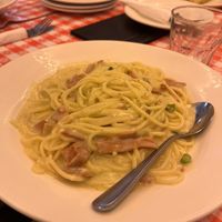 Carbonara  at Arrivederci Pizzeria in Milton