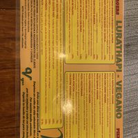 Menu repas  at Cafe Lurathapi Vegan Food - Maybe closed in La Paz