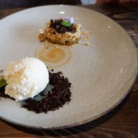 Apple Crumble And Yuzu Ice Cream. at Stars Picker Audio Cafe in Petaling Jaya