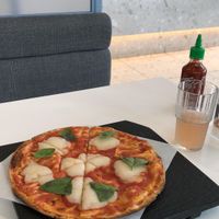 A pizza margherita that perhaps even my Italian friend might approve. at Virtuous Pie - UBC in Vancouver