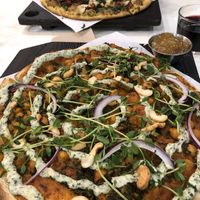 Personal pizza with flavor! at Virtuous Pie - UBC in Vancouver