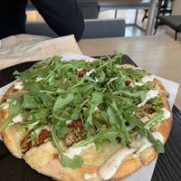 I forget the name but chik’n pesto  at Virtuous Pie - UBC in Vancouver