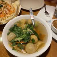Wonton soup — umami explosion  at Merit Vegan Restaurant in Sunnyvale