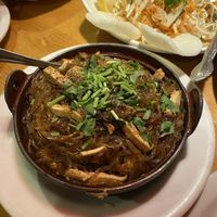 Special clay pot — noodles AND rice if you can’t decide  at Merit Vegan Restaurant in Sunnyvale