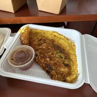 vietnamese crepe  at Merit Vegan Restaurant in Sunnyvale