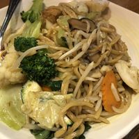 Chow mein at Merit Vegan Restaurant in Sunnyvale